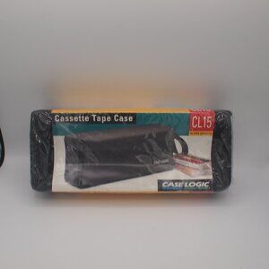 SALE:  Case Logic Cassette Case CL-15 Black & Green  Vintage